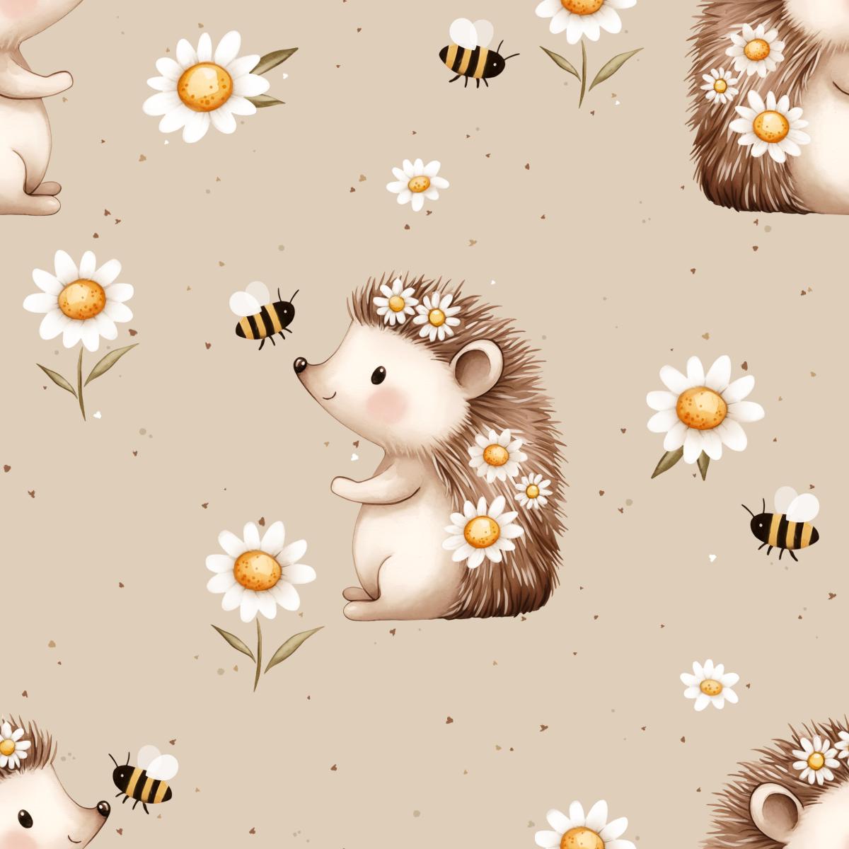 Igel mit Biene - Bio Jersey / Bio French Terry - Vorbestellung!!! Igel mit Biene - Bio Jersey / Bio French Terry - Vorbestellung!!!